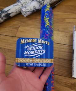 Boston America Gag Gifts Memory Mints, Sugar Candy for Senior Moments Fun Gag Tin 1.5 Ounce (Pack of 1) 16 81rQbh3pBrL