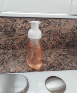 Vivaplex, 4, Clear, 8.5 oz (250 ml), Oval, Plastic Foaming Soap Dispensers, with White Pumps 16 81rRRgqO1PL