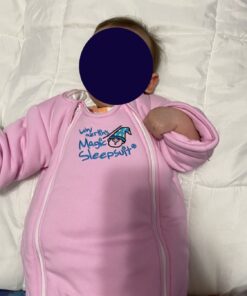 Baby Merlin's Magic Sleepsuit - 100% Cotton Baby Transition Swaddle - Baby Sleep Suit 6-9 Months Pink 30 81rRaD48K6L