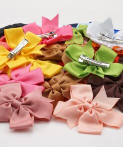 CÉLLOT 40Pcs 3 Inch Boutique Grosgrain Ribbon Pinwheel Hair Bows Alligator Clips For Girls Toddlers Accessories Teens Gifts In Pairs 40pcs/20color-A 26 81rRiBg2GLL
