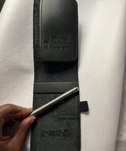 LEUCHTTURM1917 Self Adhesive Pen Loop Elastic Pen Holder (Black) Black 42 81rSQqPpDL