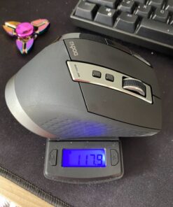 Rapoo Bluetooth Wireless Mouse, 4 Adjustable DPI Rechargeable , Multi-Device (3 Bluetooth+USB) Programmable Ergonomic Mouse with Side Roller, Laser Mouse for Laptop Desktop PC 41 81rTgzPIGKL