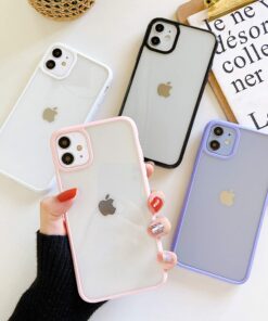 Alternative view of ZTOFERA Crystal Clear Case for iPhone 12/iPhone 12 Pro 6.1",Cute Girls Transparent Soft Ultra Slim Anti-Scratch Bumper Protective Cover White iPhone 12 / 12 Pro