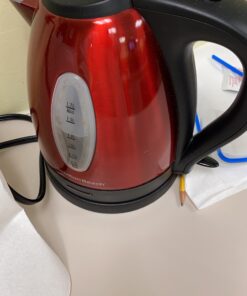 Hamilton Beach Electric Tea Kettle, Water Boiler & Heater, 1.7 Liter, Cordless Serving, 1500 Watts for Fast Boiling, Auto-Shutoff and Boil-Dry Protection, Red (40885) 1.7 L 30 81rUibJlFBL