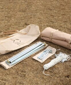 S'more Canvas Glamping Tent, 4 Season Family Camping Tent for 3/4/6 Person, Waterproof, Windproof, and Weather Resistant Tent for Family Glamping, Car Camping, Outdoor Party Cabin Tent(6.9ft x 8.5ft x 4.9ft) 35 81rV08iEcDL