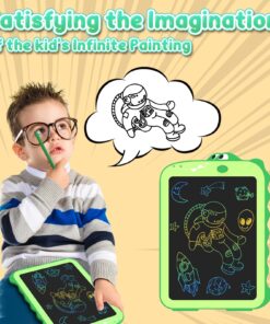 LCD Writing Tablet Kids Toys - CHEERFUN 8.5" Toddler Toys Learning Drawing Board Dinosaur Toys for 3 4 5 6 7 Year Old Boys Girls Birthday Gifts Idea Light Doodle Pad Stocking Stuffers Green 22 81rVkd67CJL