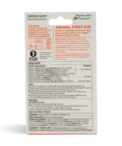 Alternative view of Green Goo Animal First Aid Salve, Household Pets & Farm Animals, Great for Frostbite, Cuts, Scrapes & More, 1.82 Ounce Large Tin 1.82 Ounce (Pack of 1)