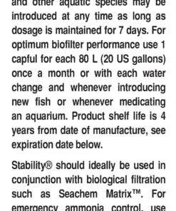 Seachem Stability Fish Tank Stabilizer - For Freshwater and Marine Aquariums, 16.9 Fl Oz (Pack of 1) 21 81rWzZEq6cL