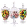 Mantello Apothecary Jars with Lids- Small Apothecary Jars, Candy Jars for Candy Buffet, 20 oz., 24 oz. and 28 oz. 42 81rYER8z2dL