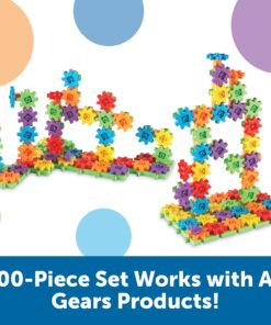 Learning Resources Gears! Gears! Gears! 100-Piece Deluxe Building Set - Ages 3+, Preschool Building Sets, Gears Toys for Kids, STEM Toys for Toddlers, Construction Toy Set, Kids Building Toy 100 Piece Set Gears! 29 81rYR3cHKOL