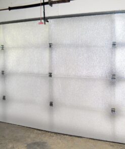 NASA Tech White Reflective Foam Core 2 Car Garage Door Insulation Kit 18FT (WIDE) x 9FT (HIGH) R Value 8 Made in USA New and Improved Heavy Duty Double Sided Tape 6 panel 24 Inches 9 81rYrrSNjPL