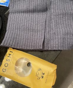 GOSHI Exfoliating Shower Towel - Rip-Resistant Exfoliating Washcloth for All Skin Types - Made in Japan Grey 30 81rbZtNVzFL