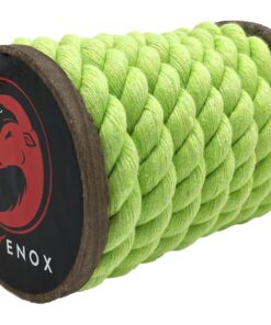 Alternative view of Ravenox Natural Twisted Cotton Rope | Made in The USA | Strong Triple-Strand Cordage for Sports, Décor, Pet Toys, Crafts, Macramé & Indoor Outdoor Use| by The Foot & Diameter (Multiple Color) Lime 1/4 Inch x 100 Feet