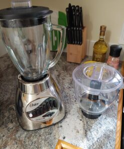 Oster Core 16-Speed Blender with Glass Jar, Black, 006878. Brushed Chrome , 40 Ounce 31 81rdTj2HnLL