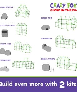 Everest Toys Crazy Forts, Glow in The Dark, 69 Pieces, Other 16 81reGUMBTLL