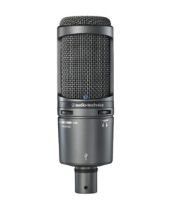 Alternative view of Audio-Technica AT2020USB+ Cardioid Condenser USB Microphone, With Built-In Headphone Jack & Volume Control, Perfect for Content Creators (Black) AT2020USB+ Black