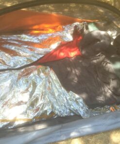 Grizzly Gear Emergency Survival Mylar Thermal 2 Person Sleeping Bag - Accommodates 2 Adults - 64" X 87" 1 Pack 15 81rfKbCd75L