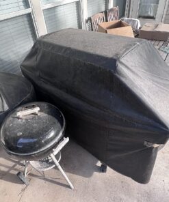 Kingkong Gas Grill Cover 7553 | 7107 Cover for Weber Genesis E and S Series Gas Grills Includes Grill Brush, Tongs and Thermometer 34 81rgOvKCgjL