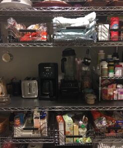 Seville Classics Chrome Wire Sliding Storage Drawer 15 81rgeid590L 1