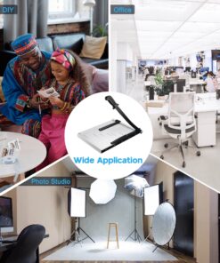 Yescom Paper Cutter Guillotine Trimmer 15" Cut Length 12 Sheet Photo Cardstock Cutting Machine B4-15 Inch 16 81rh63297L