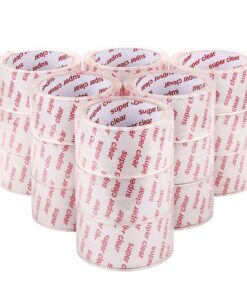 I GO Clear Packing Tape, Heavy Duty Packaging Tape Refills for Shipping Moving Boxes Mailing Storage Sealing, 1.88 Inches x 54.68 Yards Per Roll, 2.95" Core, Crystal Clear, 1.97 Mils Thick, 18 Rolls 15 81rj9GxaIRL