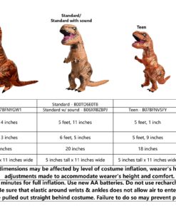 Rubie's Child's The Original Inflatable Dinosaur Costume T-rex 18 81rjH ZtVVL