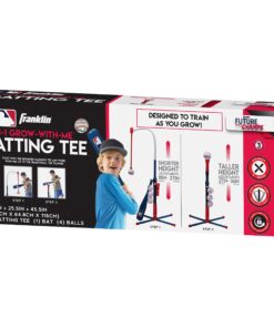 Franklin Sports Grow-with-Me Kids Baseball Batting Tee + Stand Set for Youth + Toddlers - Youth Baseball, Softball + Teeball Hitting Tee Set for Boys + Girls Grow With Me Tee - MLB Baseball 33 81rjJ2qs uL