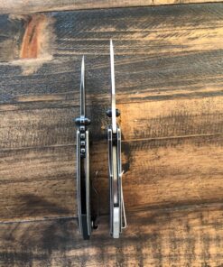 CRKT Squid Folding Pocket Knife: Compact EDC Straight Edge Utility Knife with Stainless Steel Blade and Framelock Handle Black Stonewash 54 81rjqxUSEKL