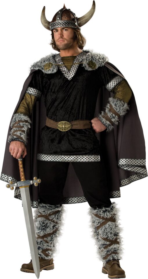 In Character Costumes, LLC Viking Warrior Adult Set Large Black/Gold