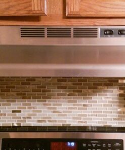 Broan-NuTone F403004 Exhaust Fan for Under Cabinet Two-Speed Four-Way Convertible Range Hood Insert with Light, 30-Inch, Stainless Steel 33 81rkr7ZS7L