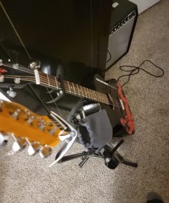 Guitar Capo (2 Pack) for Guitars, Ukulele, Banjo, Mandolin, Bass - Made of Ultra Lightweight Aluminum Metal (1.2 oz!) for 6 & 12 String Instruments - Nordic Essentials, Black+Silver Black + Silver 35 81rnDRa9kfL