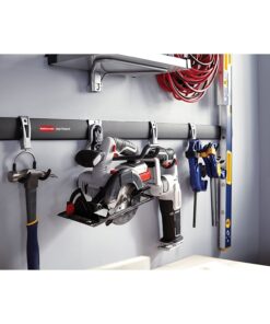 Rubbermaid FastTrack Garage Storage System Tool Hanging Kit, Garage Organization, Wall Mount Holder for Garden Lawn Tools 2 Rails, 4 Hooks 28 81rnNyOF6eL