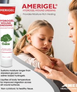 AMERIGEL Hydrogel Wound Dressing (1 oz.) Two Pack - Provides Moisture-Rich Healing Environment for Dry Wounds 1 Ounce (Pack of 2) 13 81rnjlxENsL