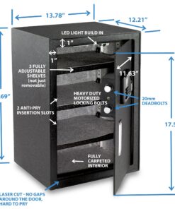 Viking Security Safe VS-50BLX Large Biometric Safe Fingerprint Safe 18 81rntndTc6L