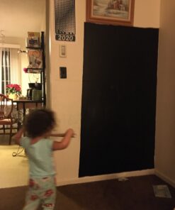 Chalkboard Wall Sticker 2 Rolls 18" x 79" Wallpaper Peel and Stick Chalk Board Contact Paper DIY Decal Adhesive Blackboard Removable Erasable Vinyl for Wall,Bonus 10 Chalks (2 Rolls 1.5ft.x6.6ft.) 2 Rolls 1.5ft.x6.6ft. 33 81ro5eqAS8L