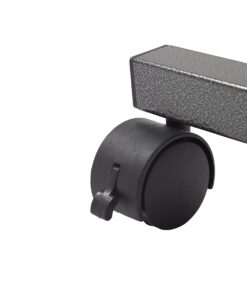 Drive Medical 13067 Adjustable Non Tilt Top Overbed Table With Wheels for Hospital and Home Use, Standing Desk, Walnut Silver Vein 26 81rpskL5tcL