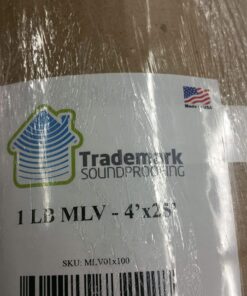 TMS Mass Loaded Vinyl, MLV Soundproofing Barrier. Highest Quality! Made in The USA 4' x 25' (100 sq ft.)) 4' x 25' (100 sq ft.) 9 81rqLxmQqTL