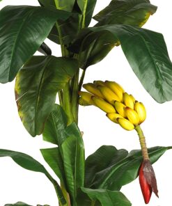 Alternative view of Nearly Natural 5226 6ft. Triple Stalk Banana Silk Tree , Green , 53.25" x 13" x 11.5"