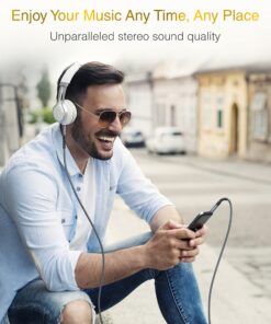 BlueRigger 3.5mm Stereo Audio Cable (10FT, 24K Gold Plated Jack, Auxiliary Cable, Male to Male, Hi-Fi Sound) – Aux Cord for Headphones, Home Car Stereo, Speaker, Amplifier, Phones, Tablets, Laptops 10FT Black 11 81rtgnGMLlL