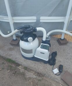 Intex Krystal Clear Sand Filter Pump for Above Ground Pools, 12-inch, 110-120V with GFCI 12 in Pump only 48 81ruCK8urkL