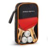 PRO-SPIN Ping Pong Paddles - High-Performance Sets with Premium Table Tennis Rackets, 3-Star Ping Pong Balls, Compact Storage Case | Ping Pong Paddle Set of 2 or 4 for Indoor & Outdoor Games 2-Player Set 43 81rubc0EaL