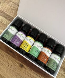 Plant Therapy Top 6 USDA Organic Essential Oil Set - Lavender, Peppermint, Eucalyptus, Lemon, Tea Tree 100% Pure, Natural Aromatherapy, for Diffusion & Topical Use, Therapeutic Grade 10 mL (1/3 oz) Top 6 Organic 0.33 Fl Oz (Pack of 6) 34 81rutHYfcNL