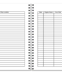 BookFactory Captain's Log Book/Boat Log Book/Ship's Log Book/Nautical Log Book - 100 Pages, Full Color Cover with Translux Protection, 11" x 8 1/2", Wire-O Binding (LOG-100-CPT-011) 9 81rvRAp4N6L