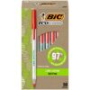BIC ReVolution Round Stic Ball Point Red Pens, Medium Point (1.0mm), Made From 74% Recycled Plastic, Red Pens, 50-Count 50 Count (Pack of 1) 17 81rvi7 RMYL