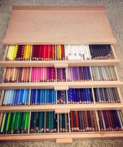 U.S. Art Supply 4 Drawer Wood Artist Supply Storage Box - Pastels, Pencils, Pens, Markers, Brushes 61 81rwrFDbmXL