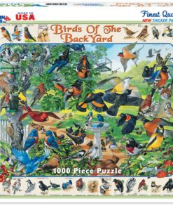 Alternative view of White Mountain Puzzles Birds of the Backyard - 1000 Piece Jigsaw Puzzle
