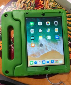 HDE Case for iPad 9.7-inch 2018/2017 Kids Shockproof Bumper Hard Cover Handle Stand with Built in Screen Protector for New Apple Education iPad 9.7 Inch (6th Gen) / 5th Generation iPad 9.7 - Green 38 81rxFNzJ7OL
