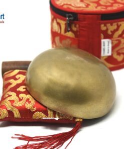 4.5" Tibetan Singing Bowl for Meditation, Sound Healing, Yoga & Sound Therapy. Made of 7 metals. Cushion Suede leather Wooden Mallet, Box & Tingsha nincluded Thamelmart … (4.5 Inch Matte) 4.5 Inch Matte 12 81rxRcXlTL