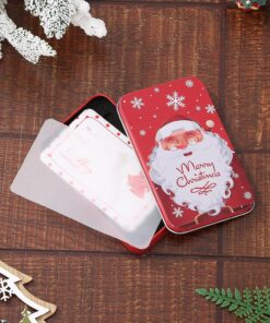 MASSTAR Gift Card Holder Small Gift Tin Boxes for Christmas Geeting FOR Cards,Money,Keys.Gift Card Box with Kraft Paper Hoop Good For Christmas Stocking Stuffers.6 pack set(4.33 ×2.6 * 0.6 in. 13 81ryb9t5VbL