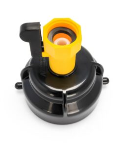 Camco RV Sewer Hose Rinse Cap | Features a Convenient Shut-Off Valve for Water Flow Control, Firmly Locks onto the RV Sewer Hose Bayonet Fitting, and Rinses RV Sewer Hose Before Storage (39533) 9 81rzs2qkqUL